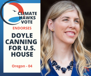 Climate Hawks vote endorses Doyle Canning for Congress